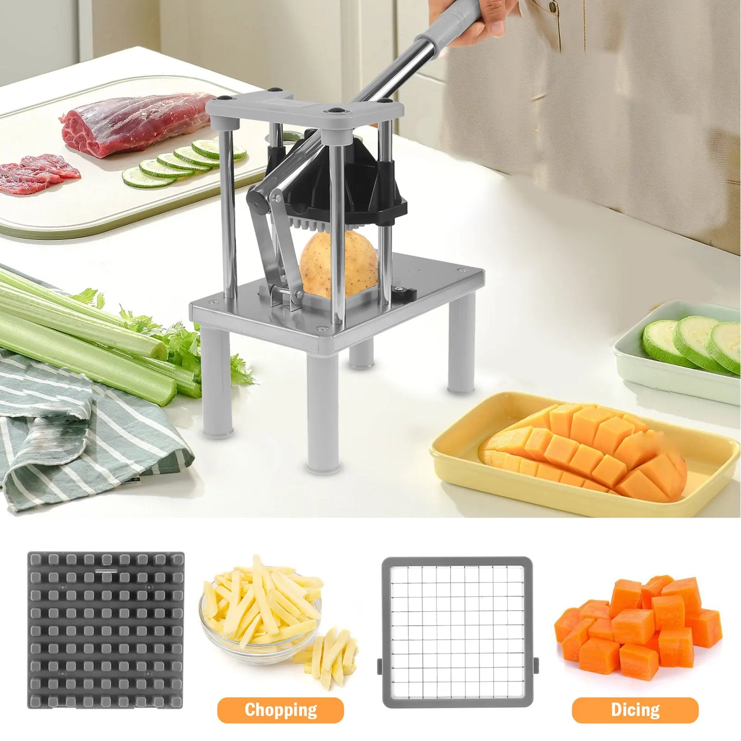 Potato cutting machine